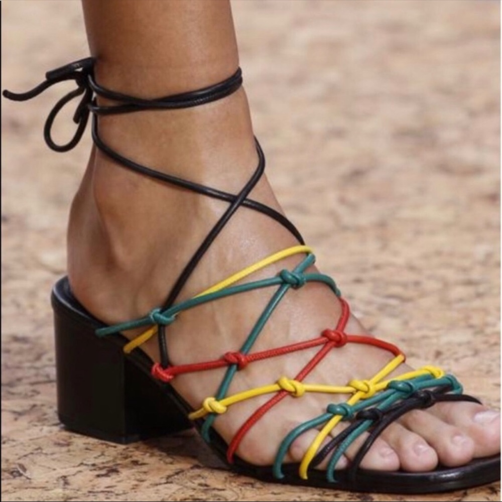 Chloe leather straps sandals